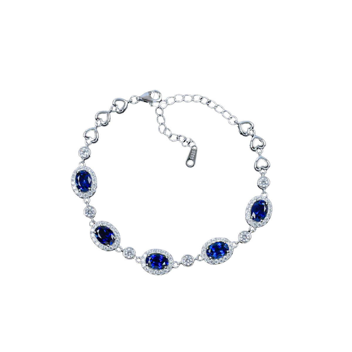 Oval sapphire salo bracelet