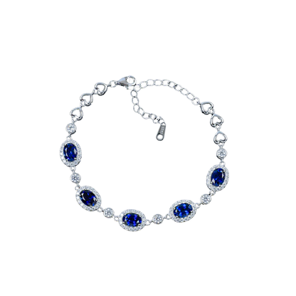 Oval sapphire salo bracelet