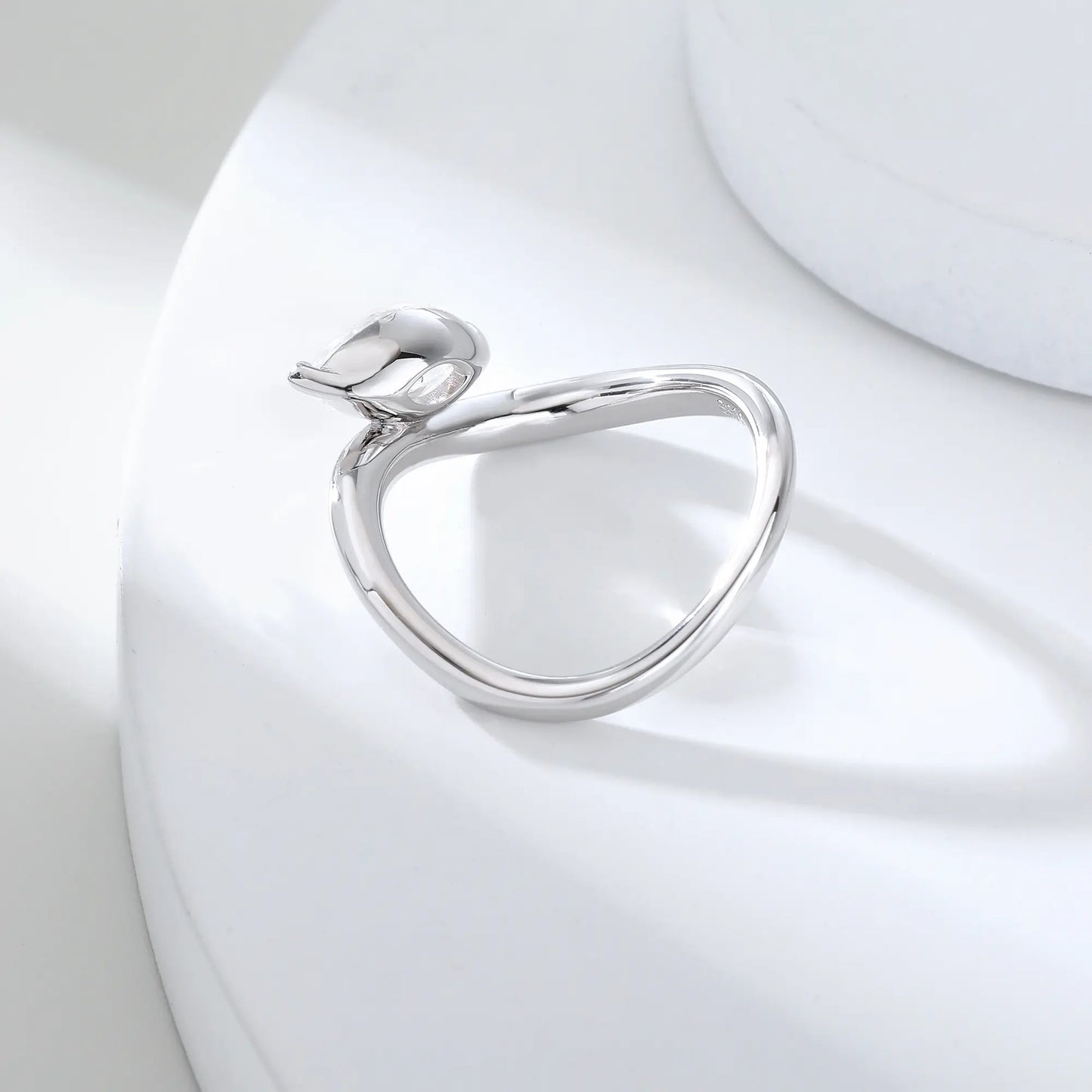 Marquise Moissanite Ring, 925 Sterling Silver Moissanite Marquise Ring Solitaire