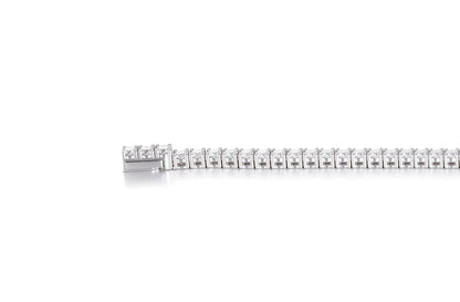 Tennis Bracelet Moissanite, 2mm 925 Sterling Silver Round Cut Moissanite Bracelet