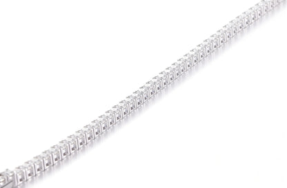 Tennis Bracelet Moissanite, 2mm 925 Sterling Silver Round Cut Moissanite Bracelet